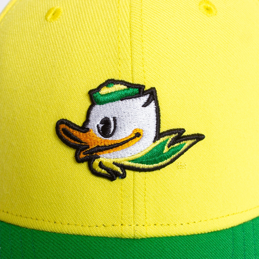 Fighting Duck, Nike, Yellow, Curved Bill, Polyester Blend, Accessories, Unisex, Structured, Wool, Twill, Flex-FIT, Hat, 796305